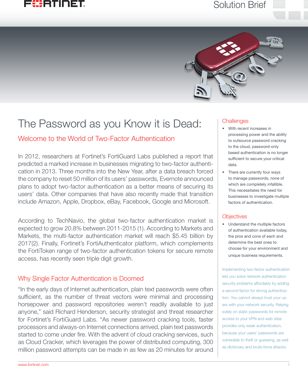Page 1 of 4 - Solution-Brief-Two-Factor-Authentication