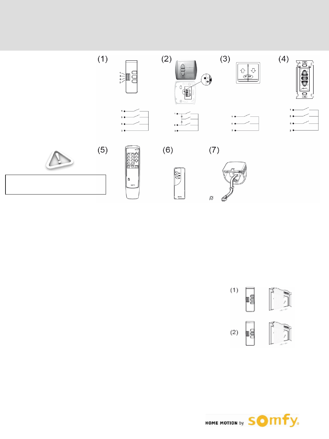 Somfy Glydea Installation & Programming Instructions 370S 3