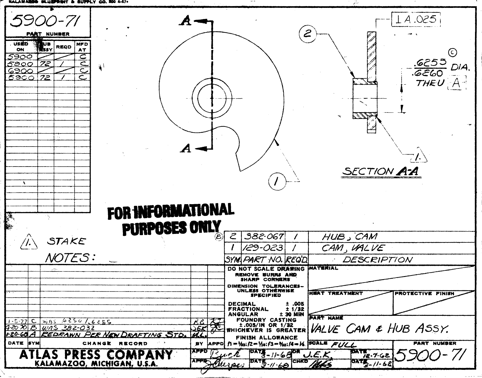 Speed Control CAM Drawings