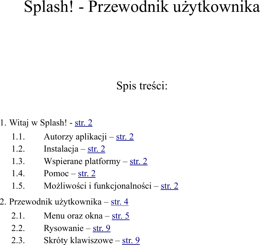 Page 1 of 9 - Splash-users-guide-PL