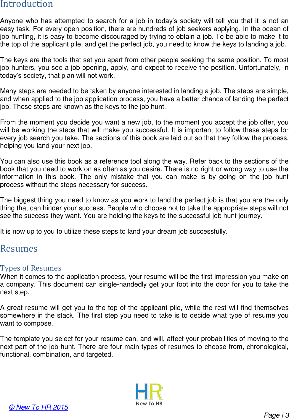 Page 3 of 12 - Starting Guide To Getting You A Job