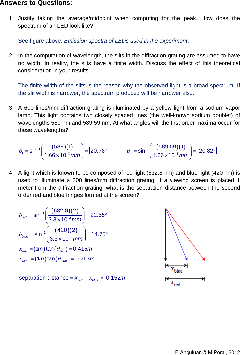 Page 12 of 12 - Student Manual Determination Of Wavelength LEDs Using A Grating Spectrometer - Anguluan & Po