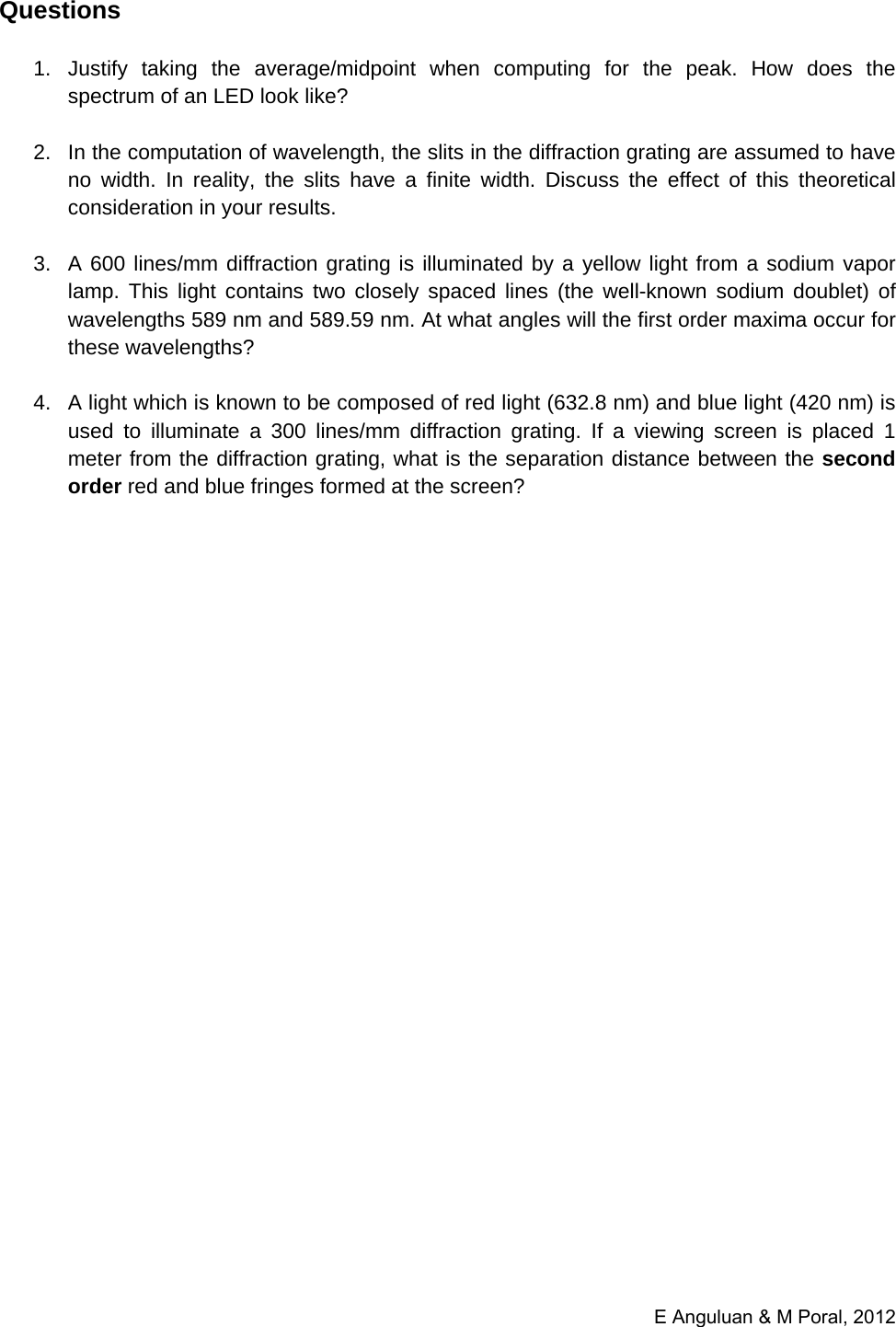 Page 9 of 12 - Student Manual Determination Of Wavelength LEDs Using A Grating Spectrometer - Anguluan & Po