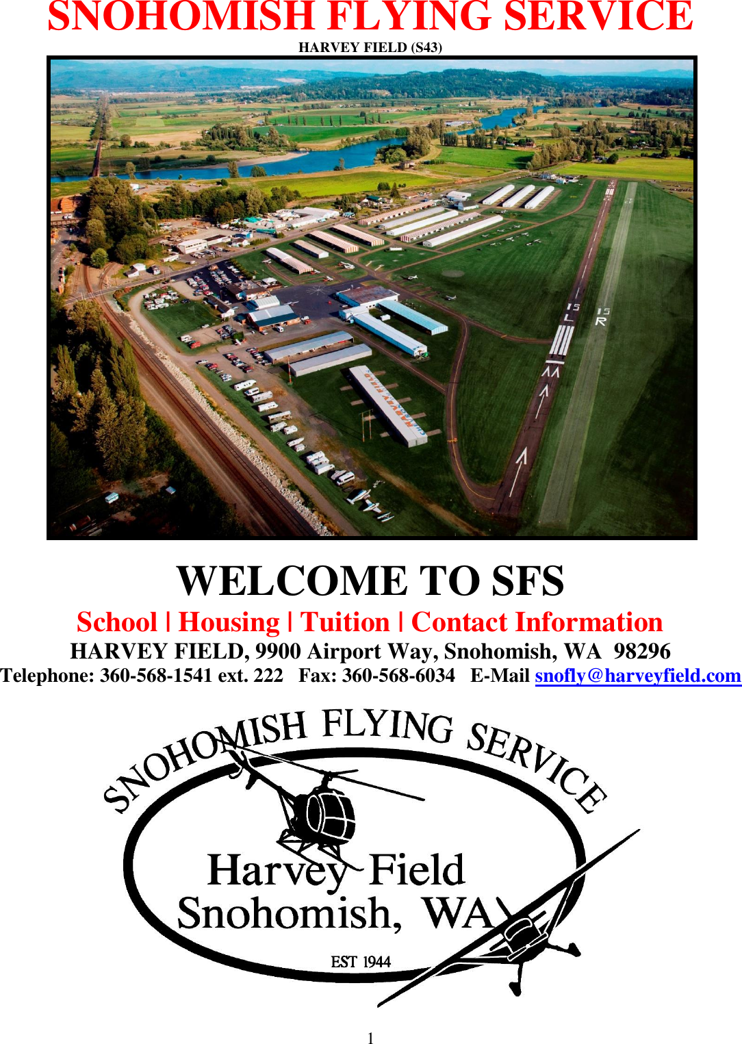 Page 1 of 6 - WELCOME TO SFS Student Arrival Info Guide 2017