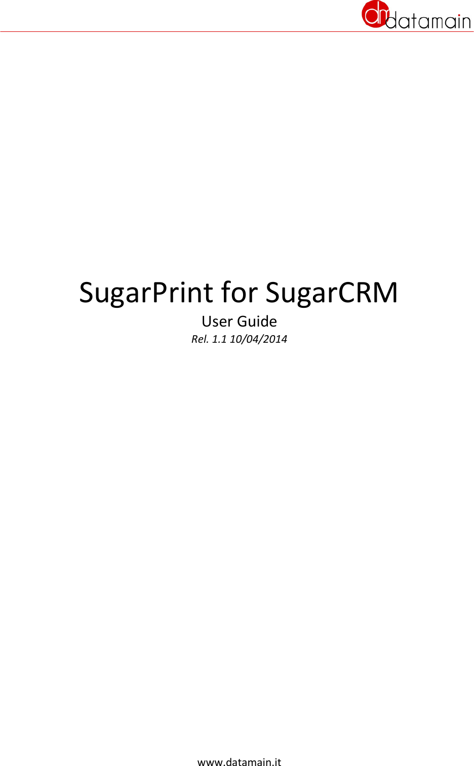 Page 1 of 12 - SugarPrint User Guide Sugar Print