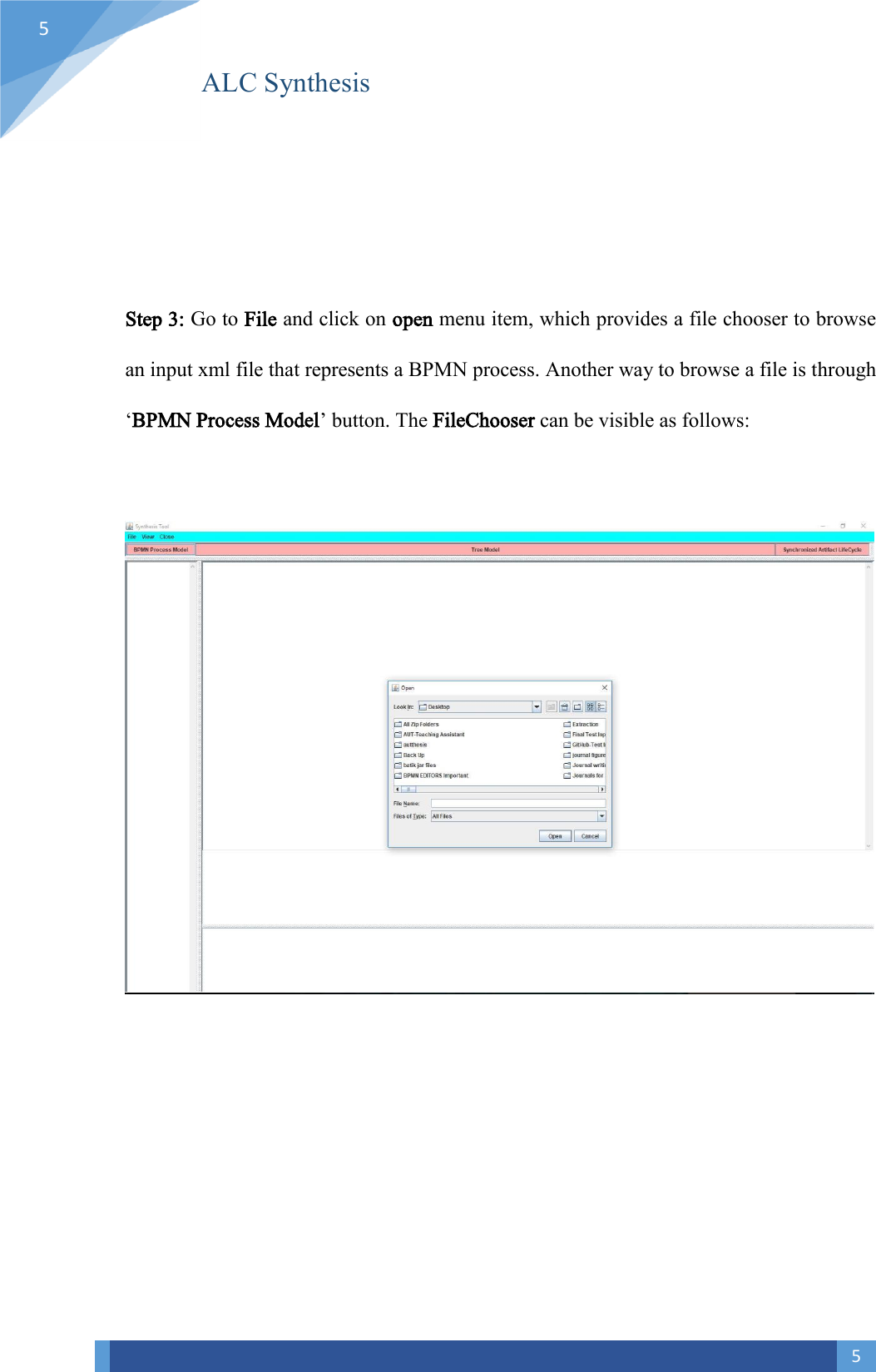 Page 5 of 8 - Synthesis Tool-User Manual