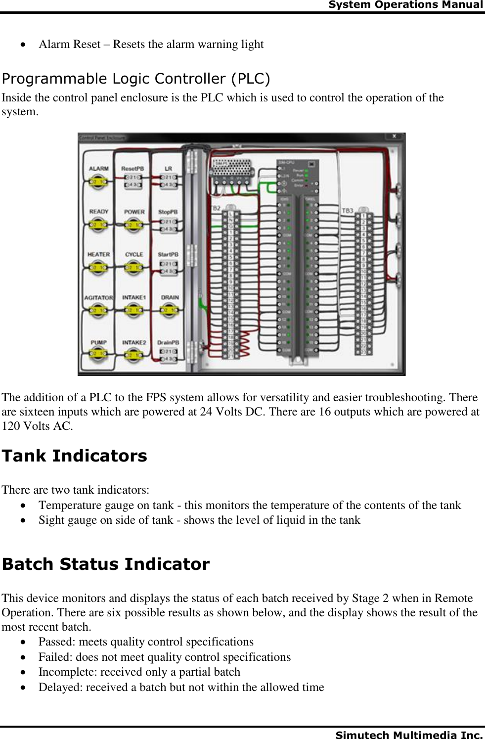 Page 5 of 10 - System Operation Manual