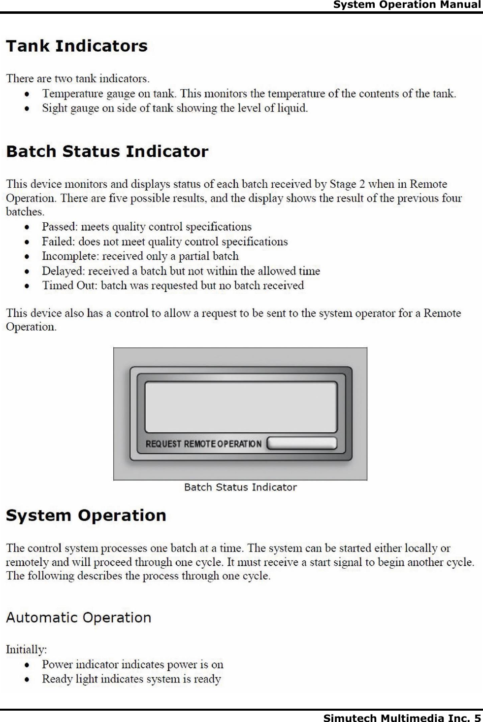 Page 5 of 8 - System Operation Manual