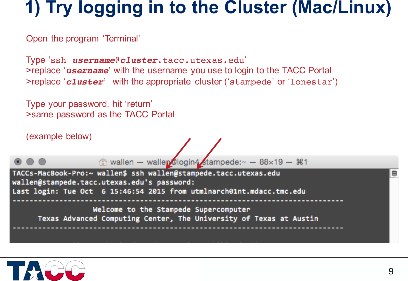 Page 9 of 11 - TACC Account Instructions