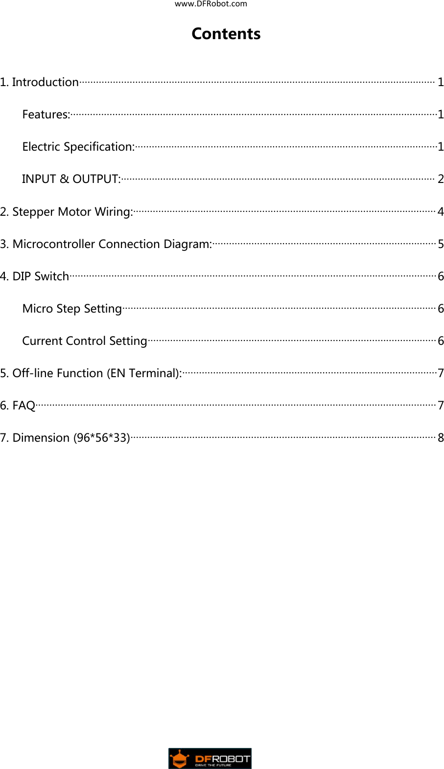 Page 2 of 11 - TB6600 User Guide V1.2