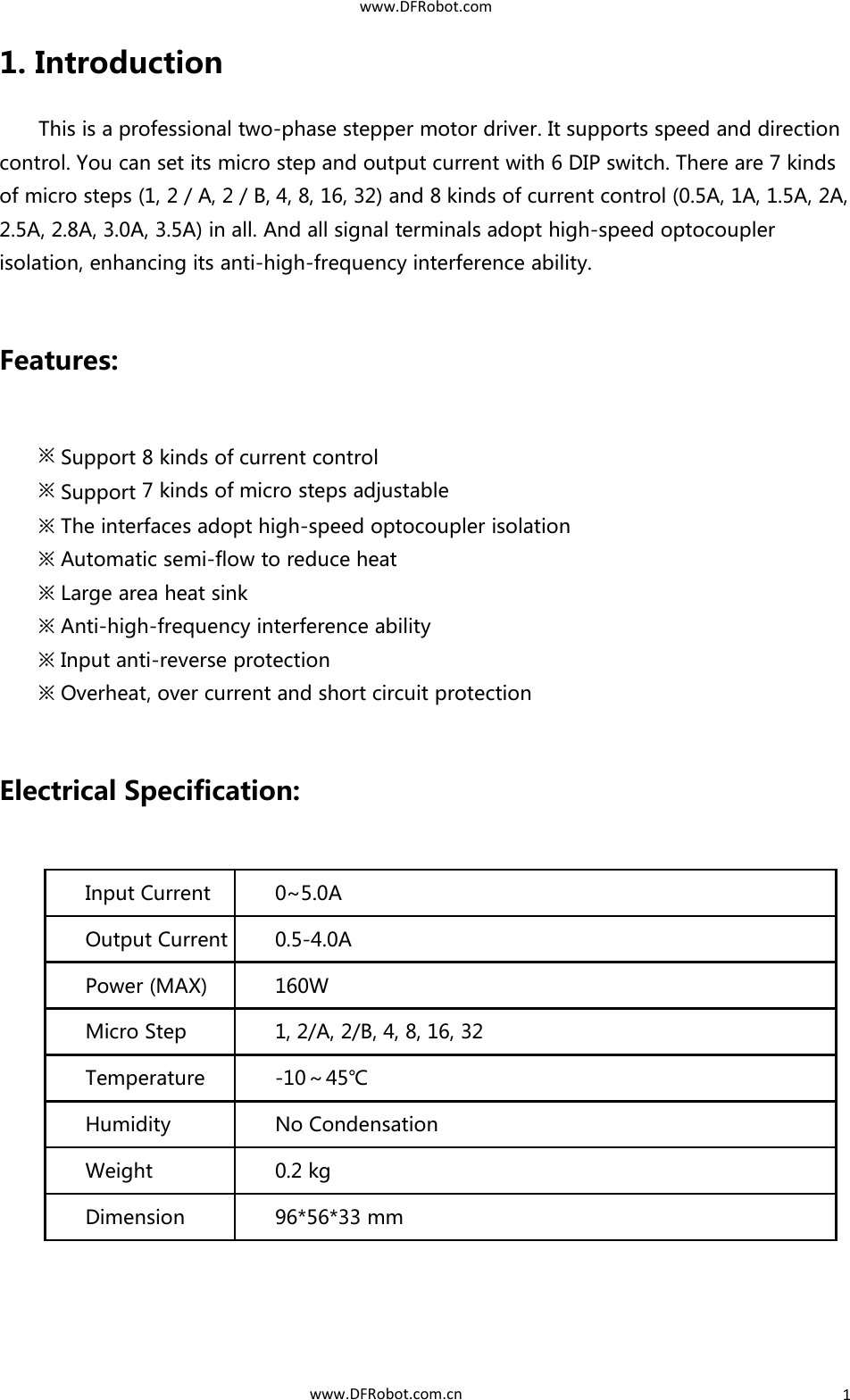 Page 4 of 11 - TB6600 User Guide V1.2