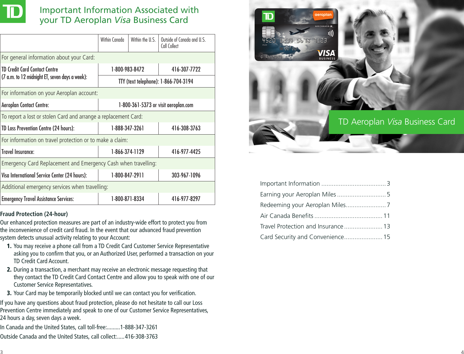 Page 2 of 9 - TDCT Aeroplan Business Welcome Guide EN 1017