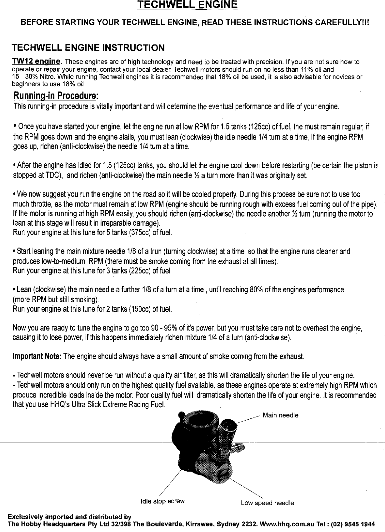 Page 2 of 2 - TECH4P INSTRUCTIONS