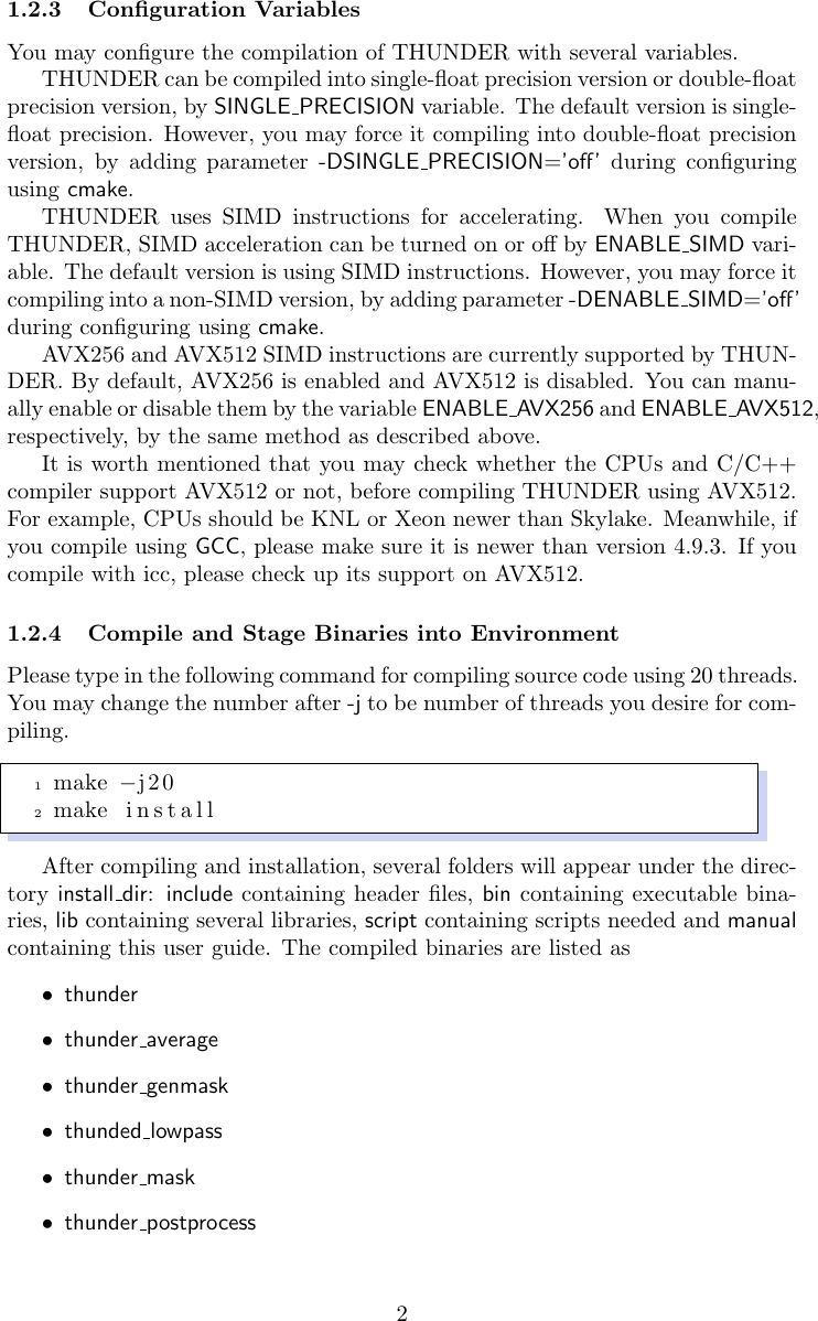 Page 2 of 9 - THUNDER V1 3 5 User Guide