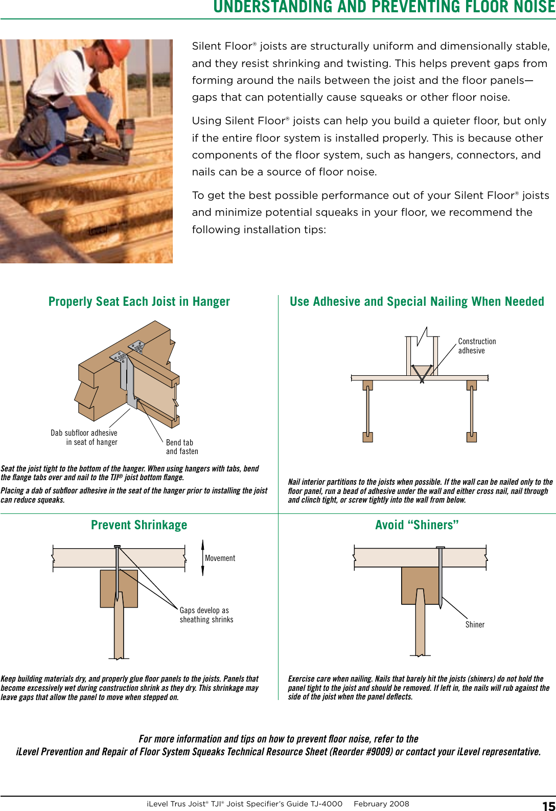 Tji 110 210 230 360 And 560 Joist Specifier S Guide Tj