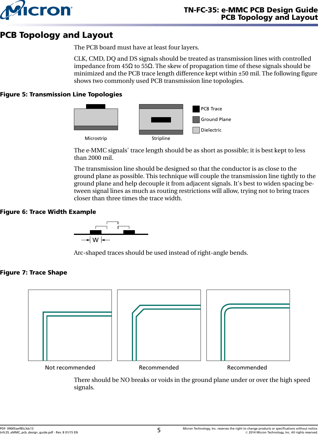 Page 5 of 8 - TN-FC-35: E·MMC PCB Design Guide TNFC35 E MMC