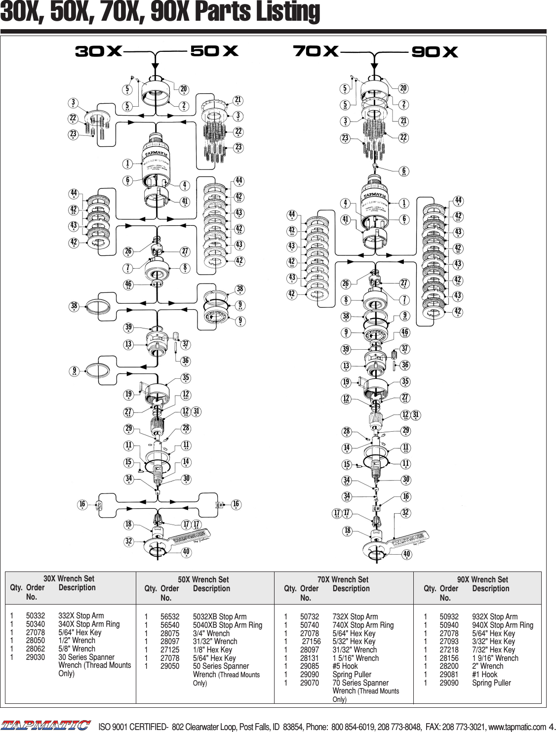 Page 4 of 6 - X Op Inst 9-03 Tapmatic-50X-Manual