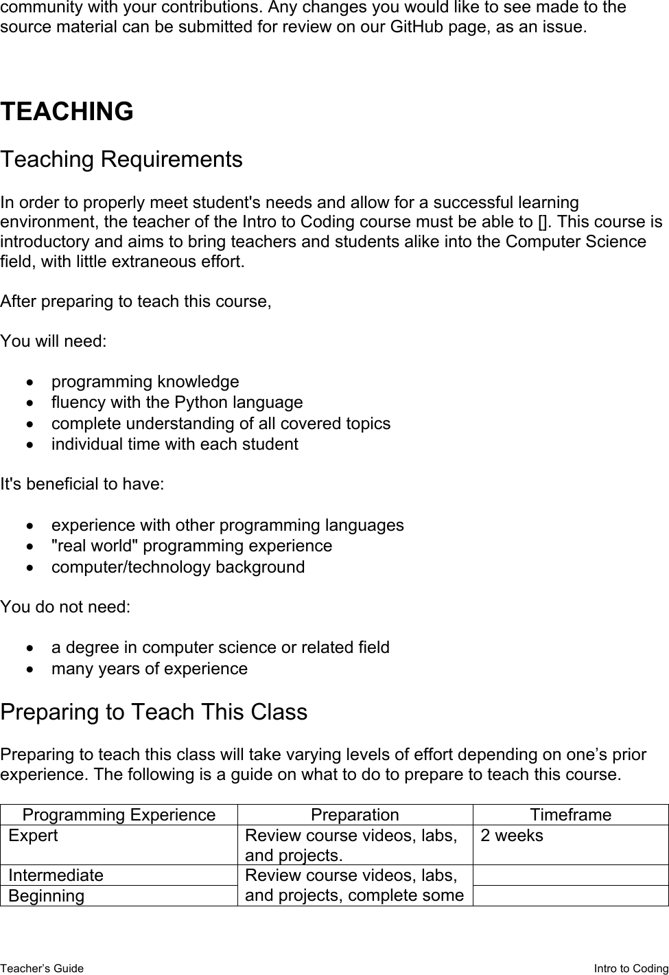 Page 3 of 6 - Teacher's Guide