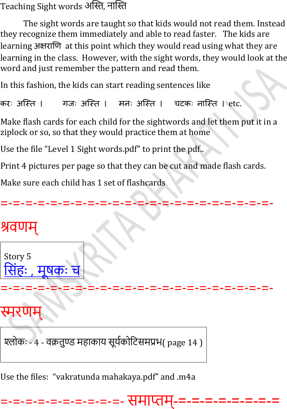 Page 3 of 3 - Teaching Guide Level 1 Trimester 2 Week