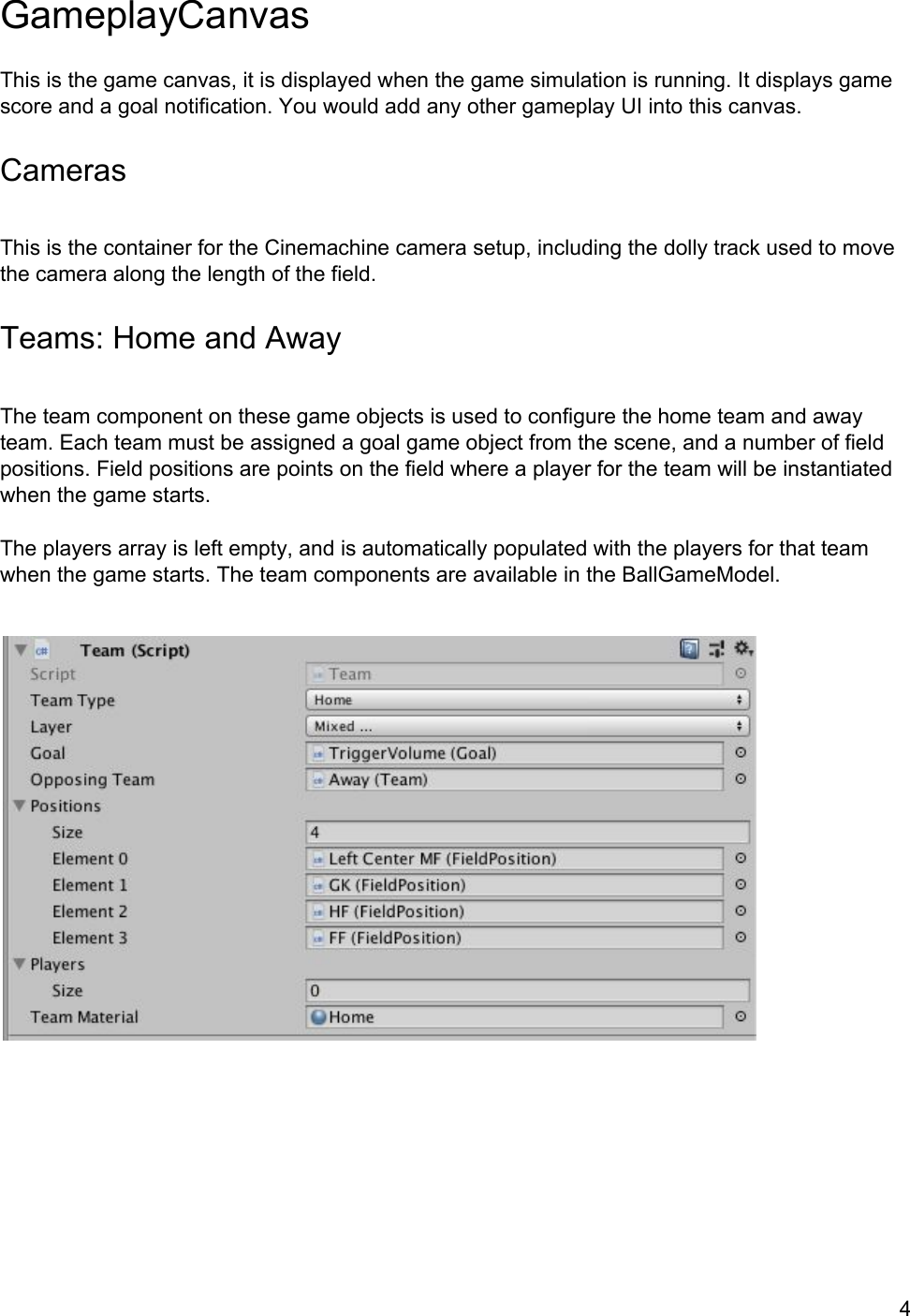 Page 4 of 6 - Team Ball Game  User Guide