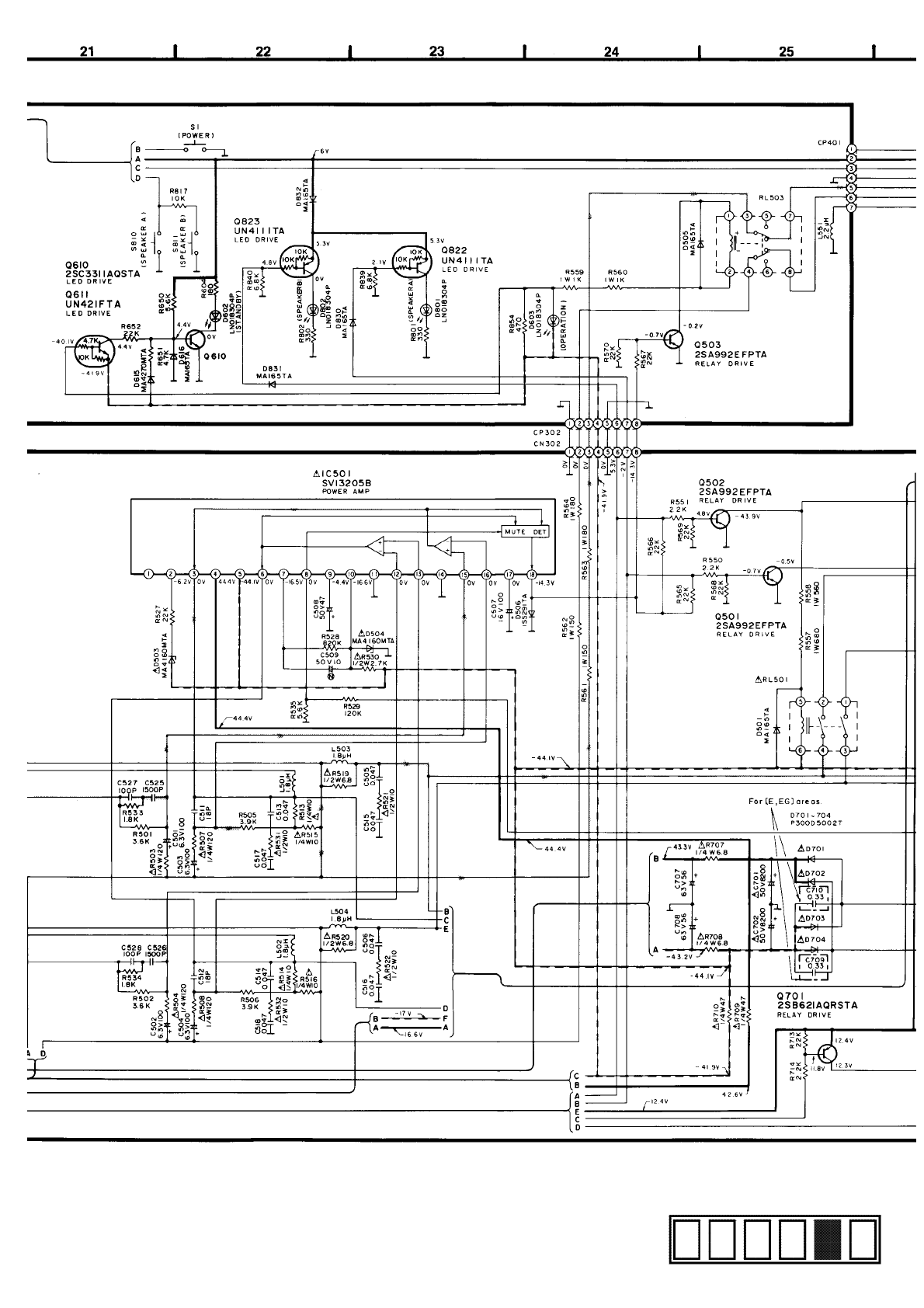 Technics SUA 700 Schematics