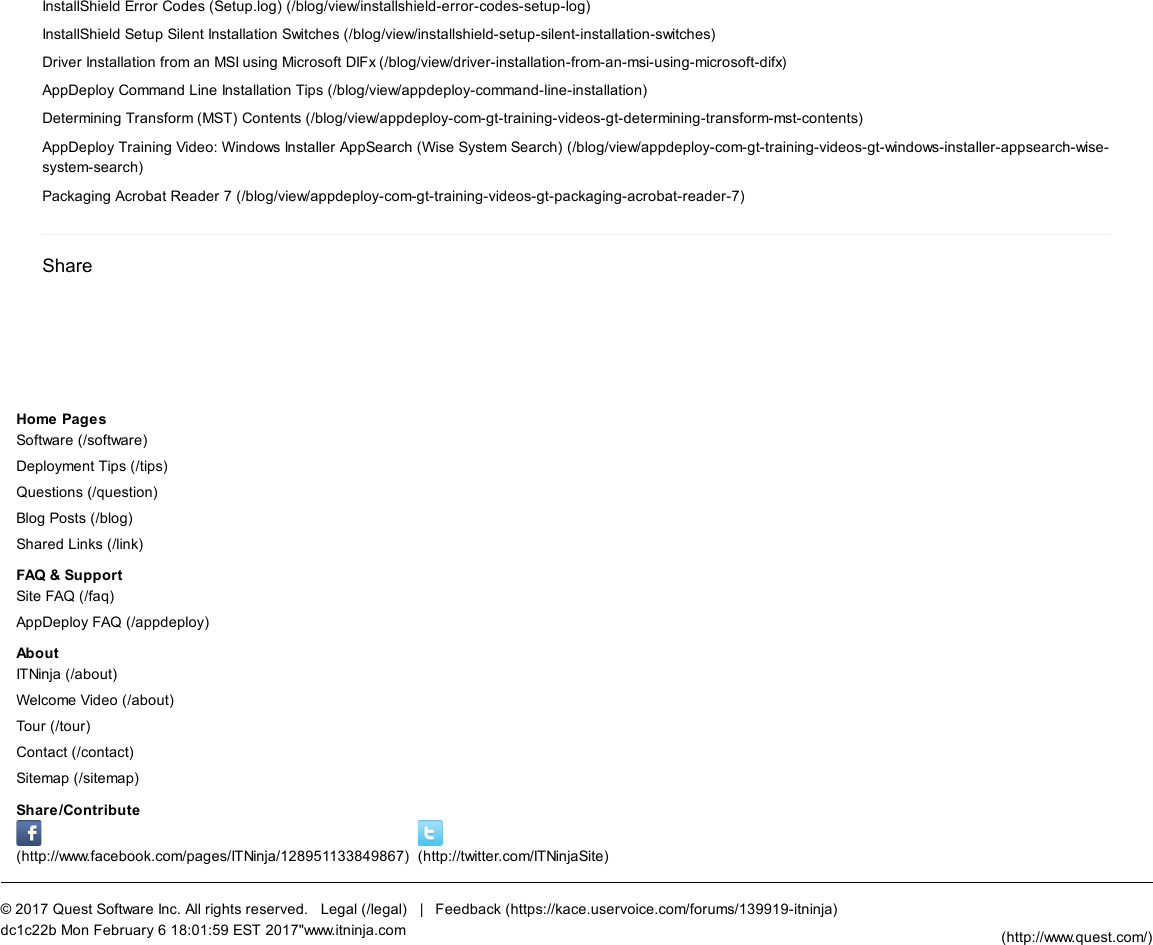 Page 5 of 5 - The  Guide To MSI Switches For Silent Software Installation ITNinja