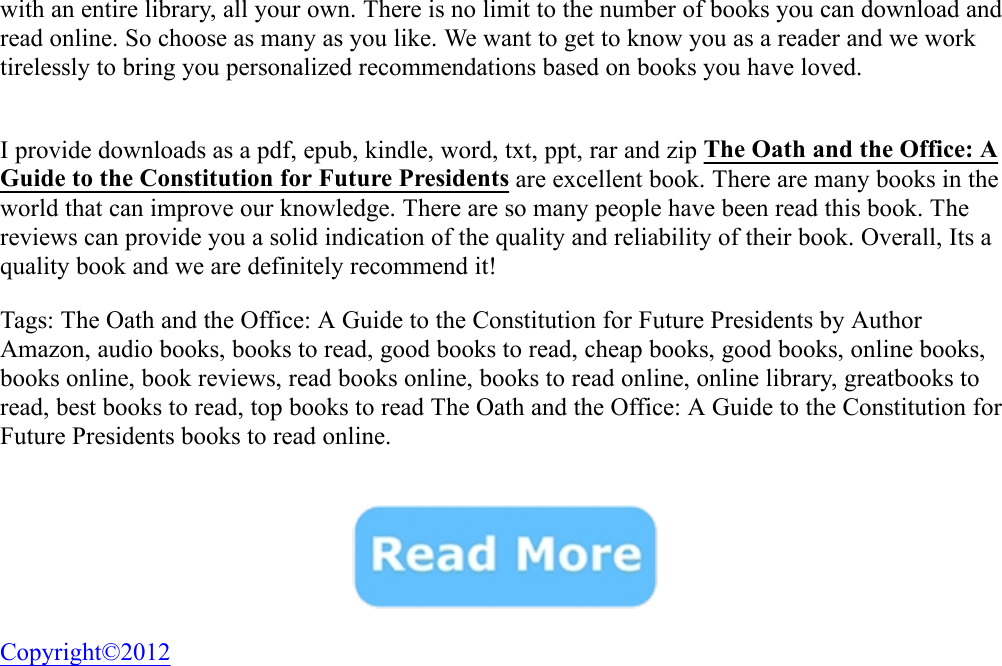Page 2 of 2 - The Oath And Office: A Guide To Constitution For Future Presidents - Corey Brettschneider Amazon Book The-Oath-and-the-Office-A-Guide-to-the-Constitution-for-Future-Presidents