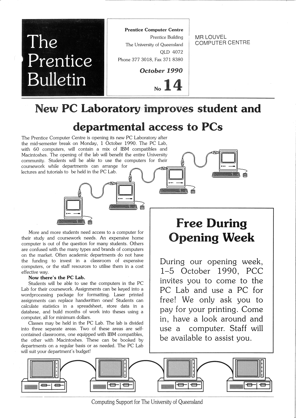 Page 1 of 2 - The Prentice Bulletin Number 14, October 1990