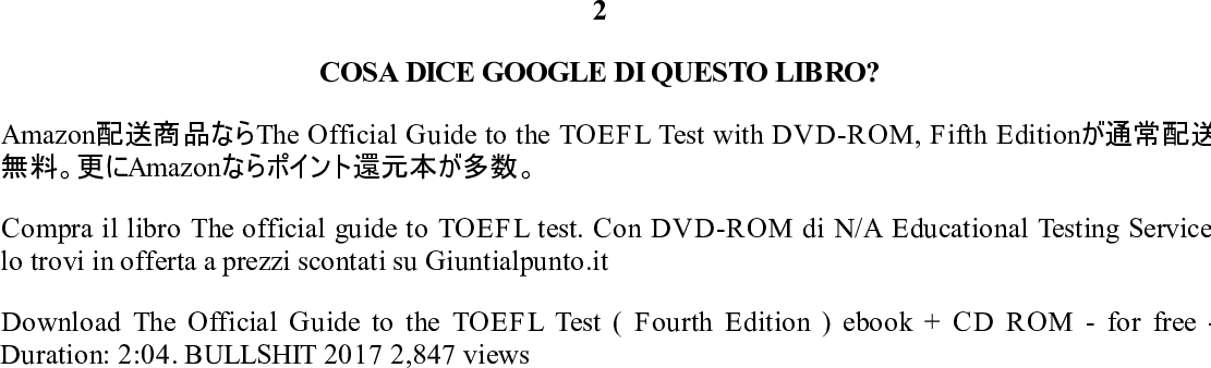 Page 4 of 4 - The Official Guide To TOEFL . Con DVD-ROM PDF LIBRO - [I190FD8OV0] The-official-guide-to-TOEFL-na-I190FD8OV0