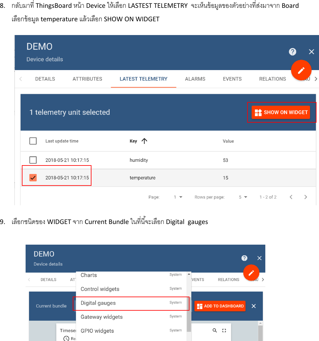 Page 5 of 7 - Thingsboard Demo User Guide