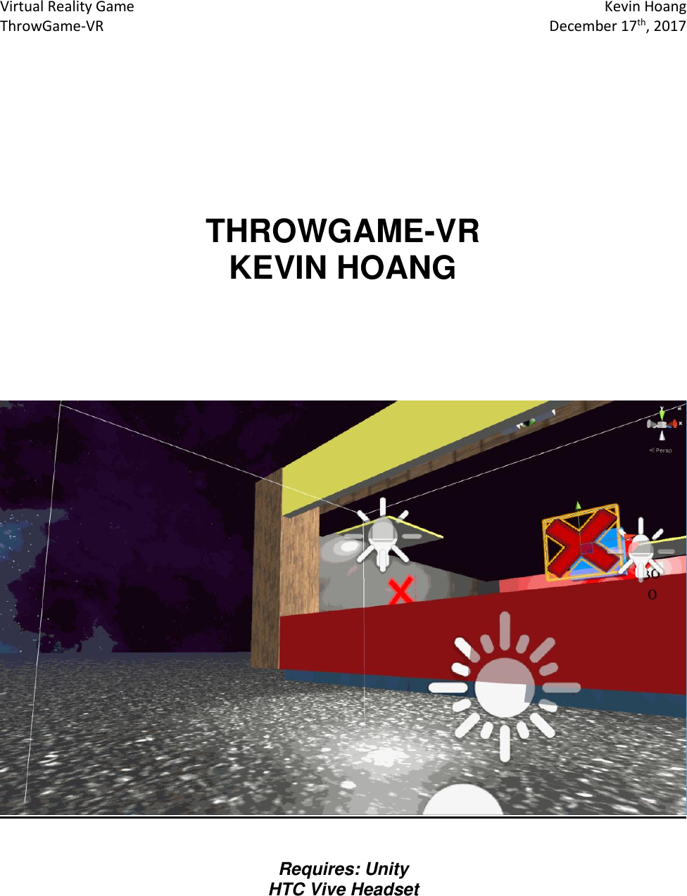 Page 1 of 5 - Throw Game-VR Guide