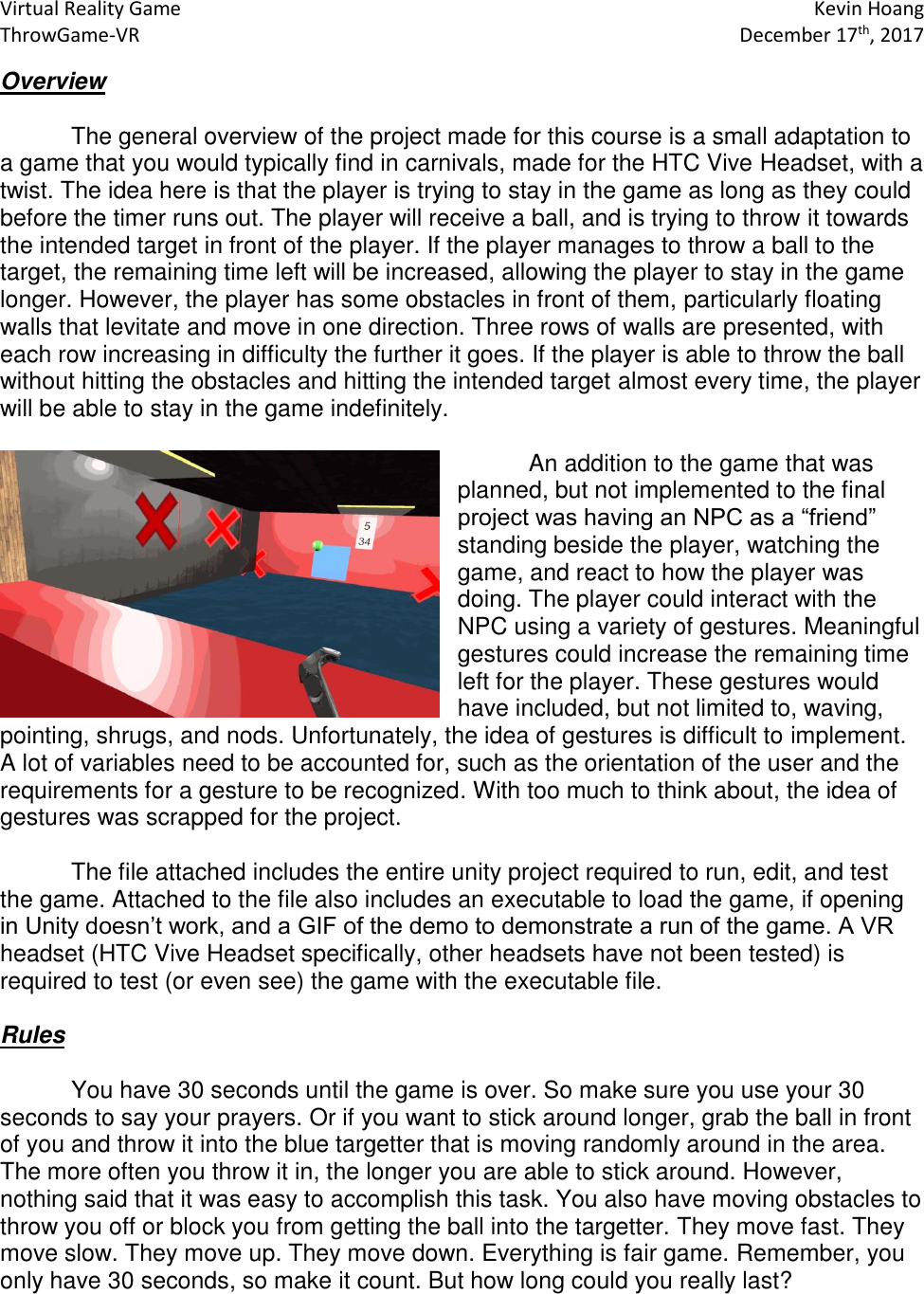 Page 2 of 5 - Throw Game-VR Guide