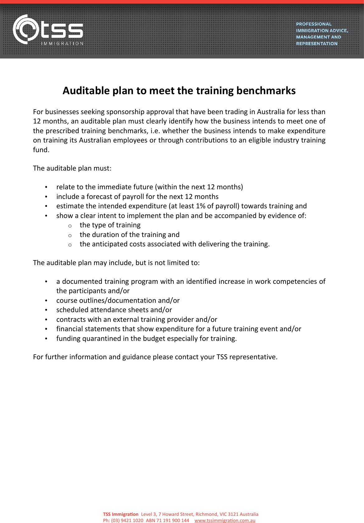 Page 1 of 1 - Training Plan - Guide
