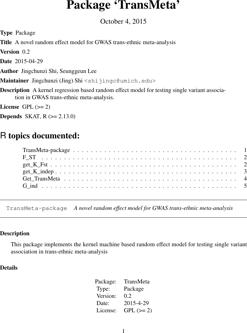 Page 1 of 5 - Trans Meta-manual