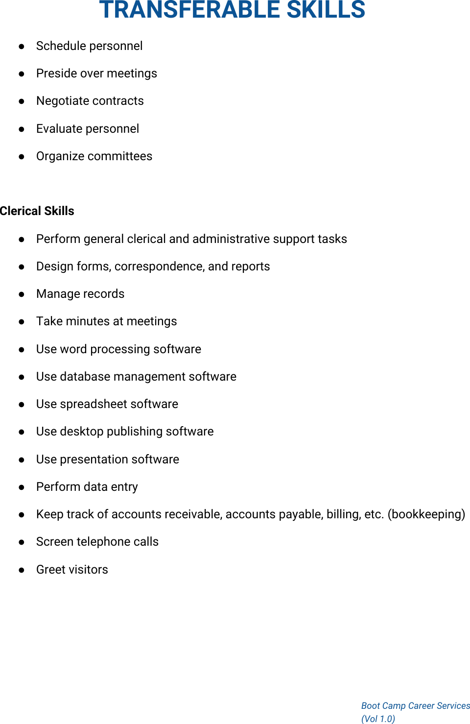 Page 3 of 5 - Transferable Skills Guide