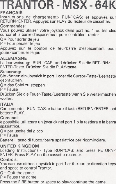 Page 3 of 3 - Trantor Manual