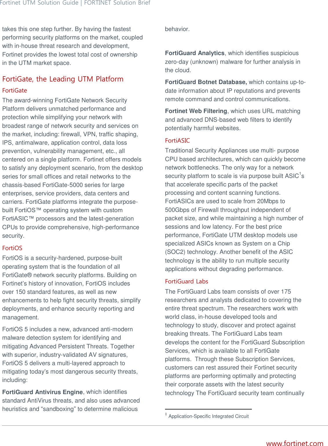 Page 2 of 3 - Fortinet Case Study  UTMSolution Brief