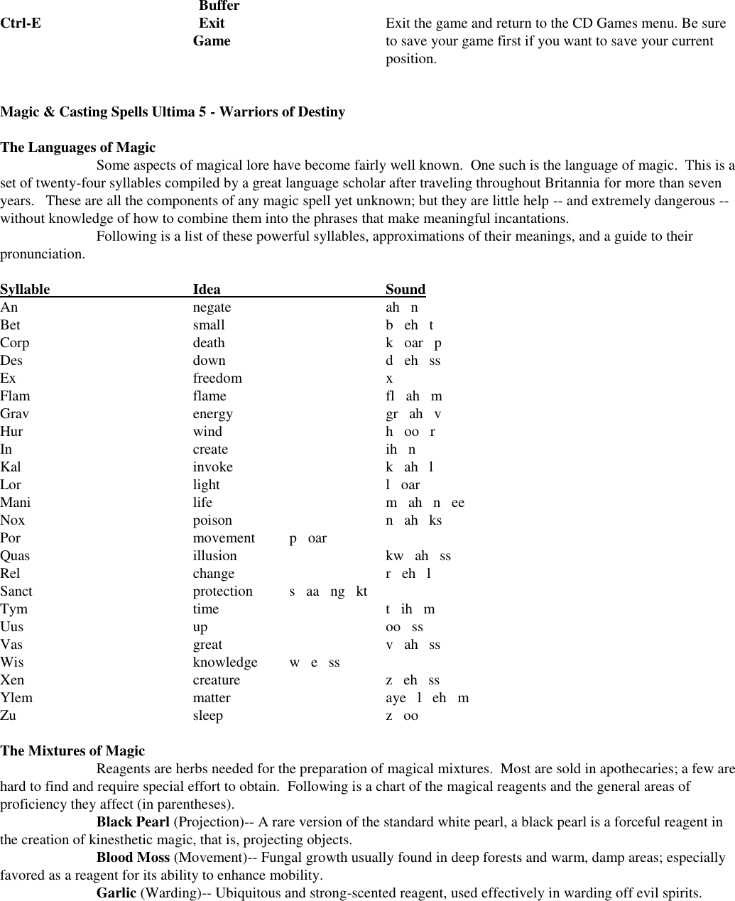 Page 4 of 8 - Ultima V Warriors Of Destiny Manual