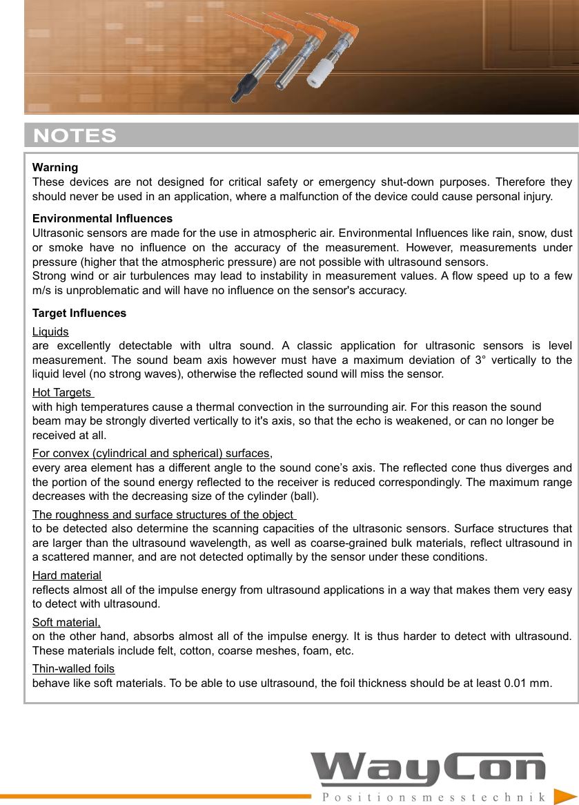 Page 7 of 8 - Installation Guide UFA-150, UFA-200 Ultrasonic-Sensor-UFA150-UFA200-Installation-Guide