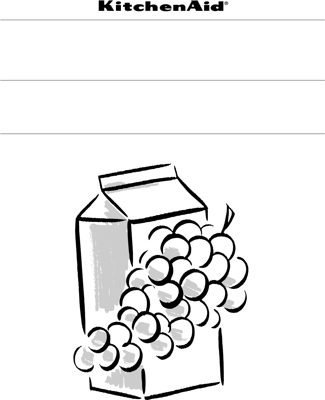 Kitchen Aid 2225033A Use And Care Guide 2225033