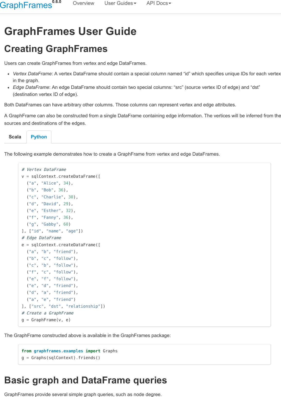 Page 1 of 8 - User Guide - Graph Frames 0.6.0 Ation