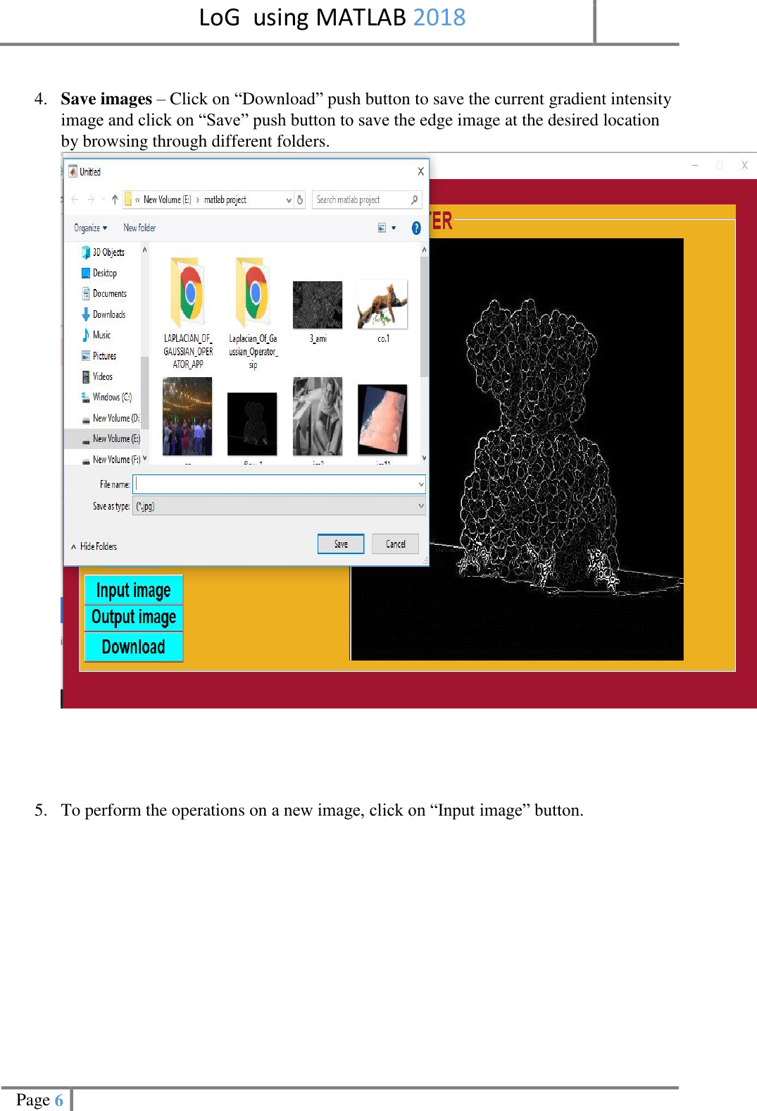 Page 6 of 6 - Gradient Operator Application Using Matlab User Guide For Laplacian Of Gaussian