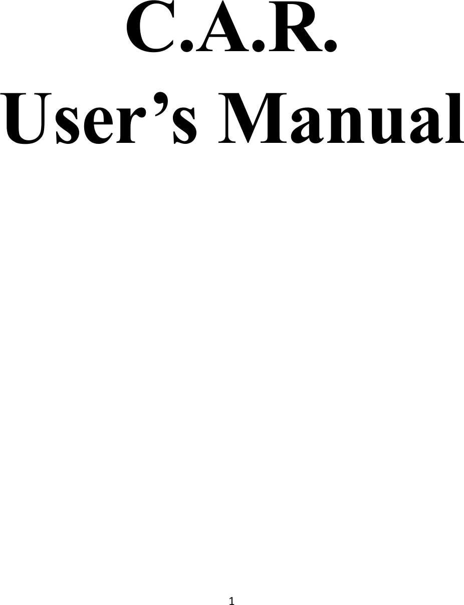 Page 1 of 7 - User Manual