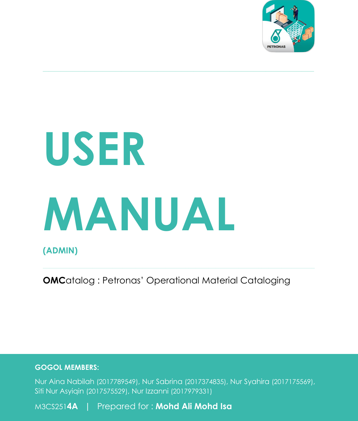 Page 1 of 12 - User Manual (Admin)