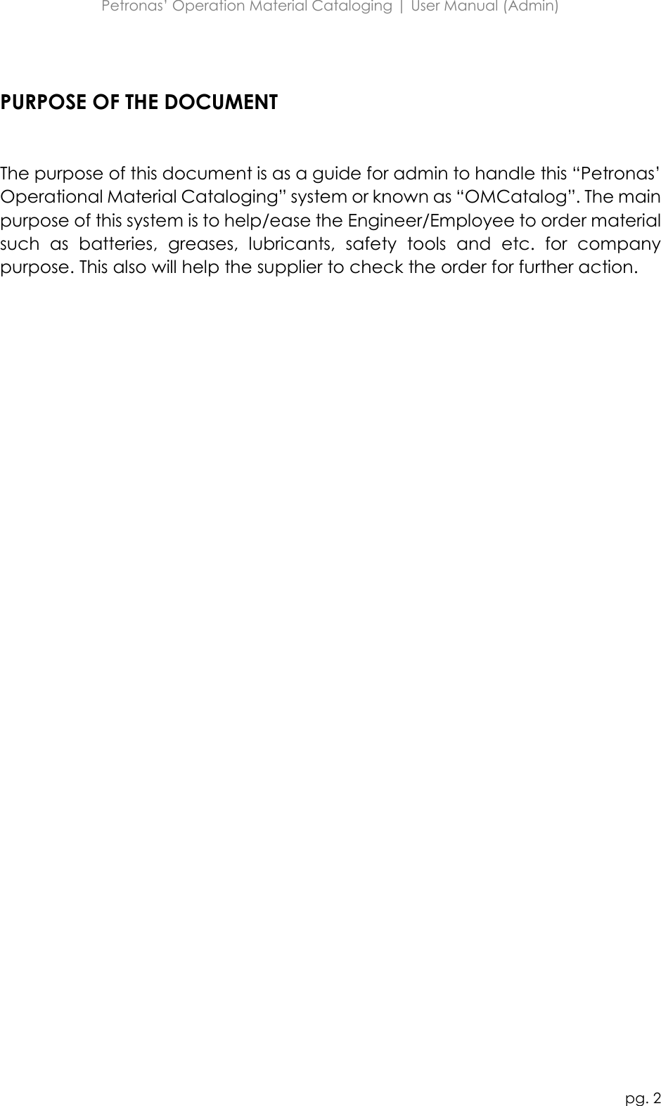 Page 2 of 12 - User Manual (Admin)