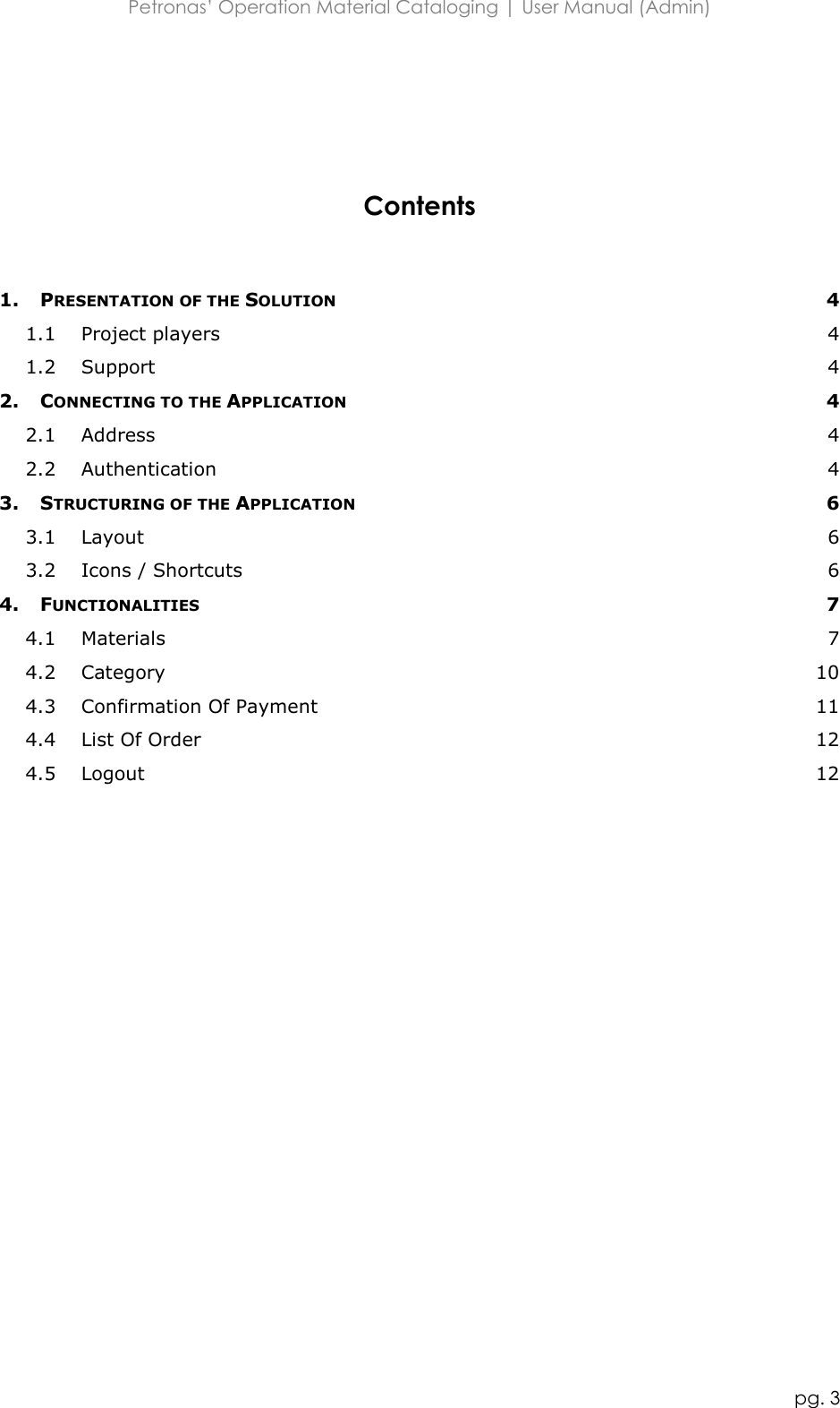 Page 3 of 12 - User Manual (Admin)