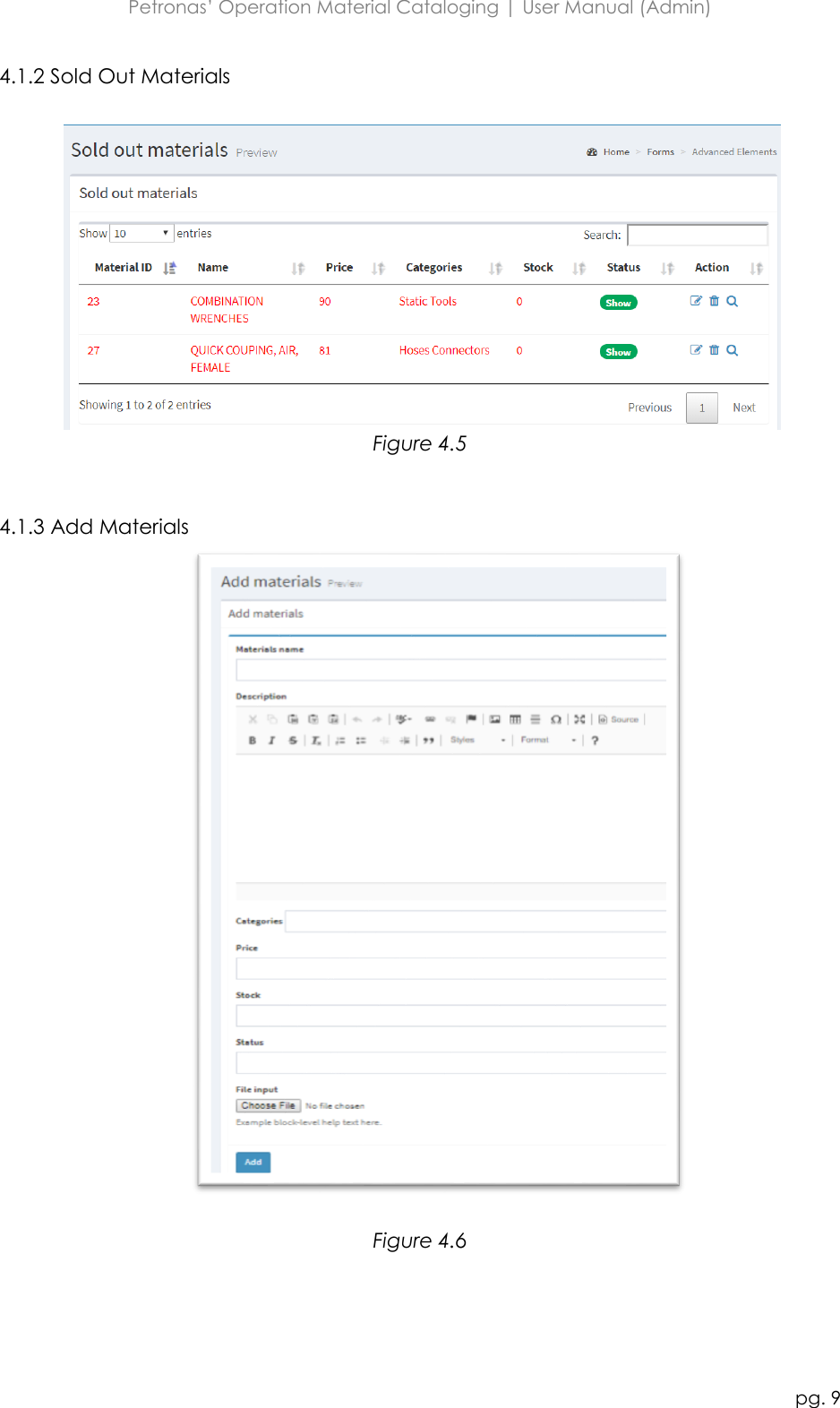 Page 9 of 12 - User Manual (Admin)