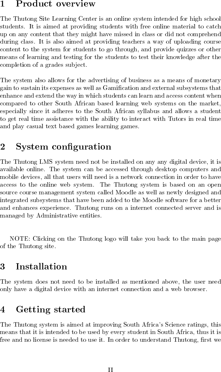 Page 3 of 12 - User Manual Thutong