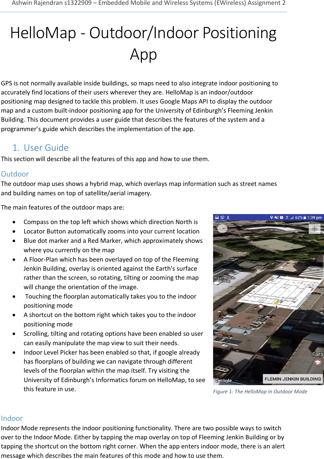 Page 1 of 4 - User Guide-Indoor Positioning App