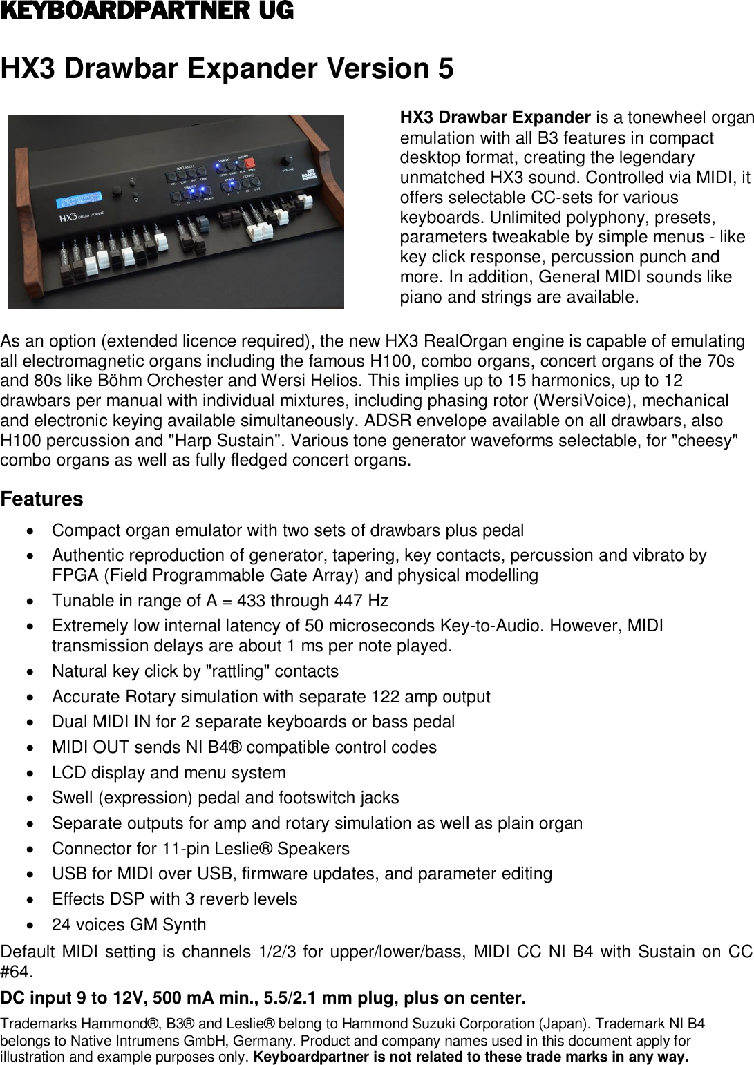 Page 1 of 12 - User Manual Drawbar Expander